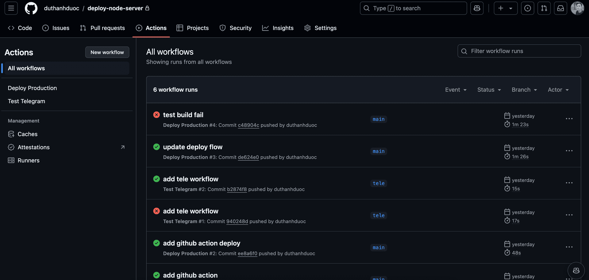 CI/CD Deploy React, Node, Next lên VPS