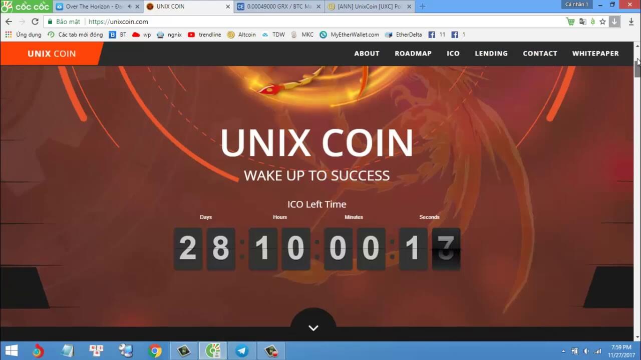 Đồng tiền điện tử Unix coin